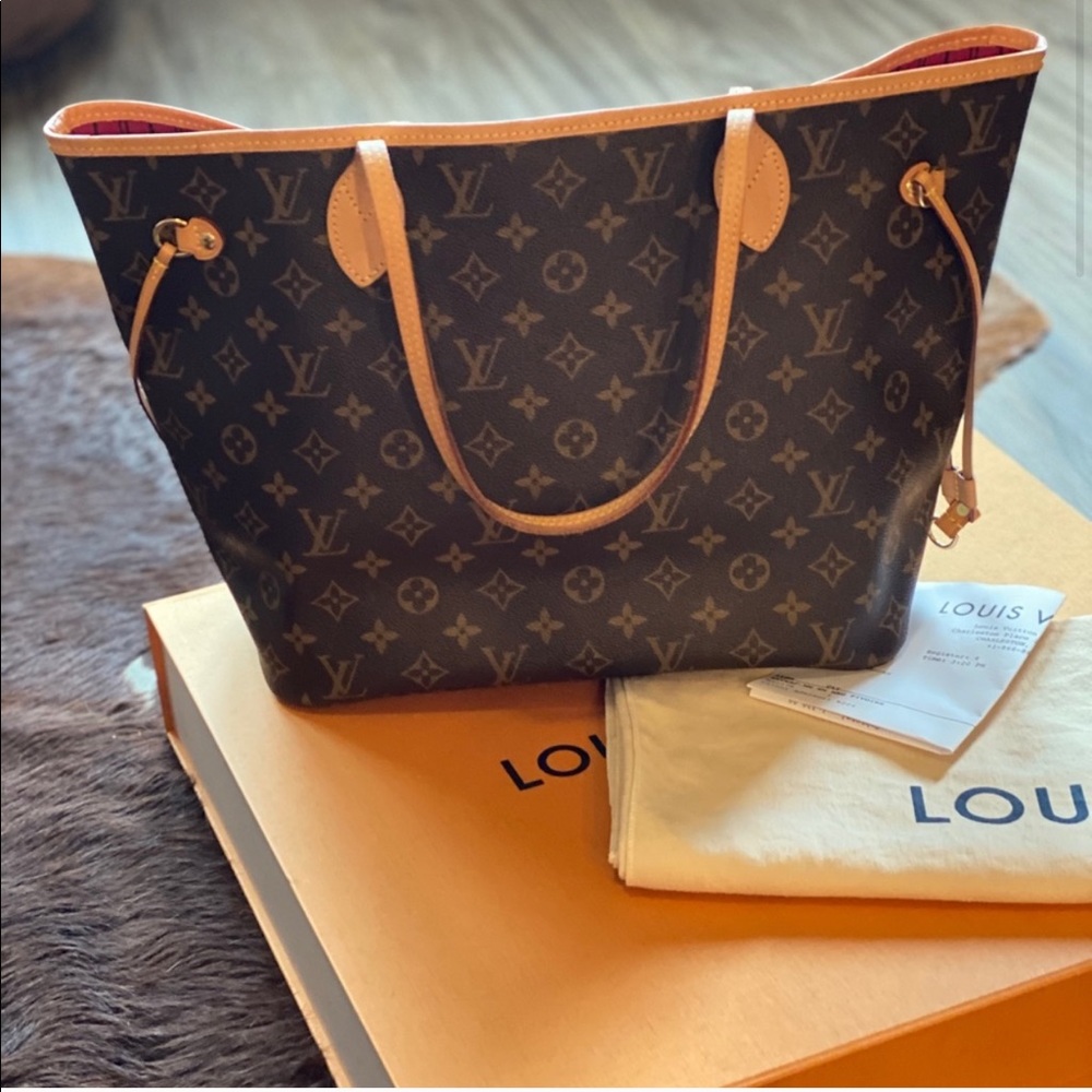 Louis Vuitton Neverfull Shopping/Dust Bag Receipt